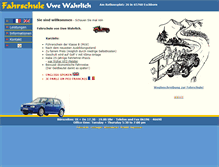 Tablet Screenshot of fahrschule-wahrlich.de